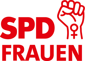 Das Logo der SPD Frauen rot auf weiß.