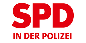 Rot auf weiß: "Polizei in der SPD".